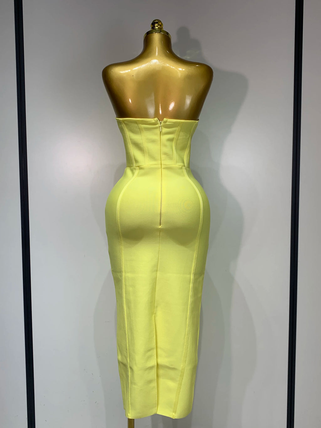 Limone' Corset Midi Dress