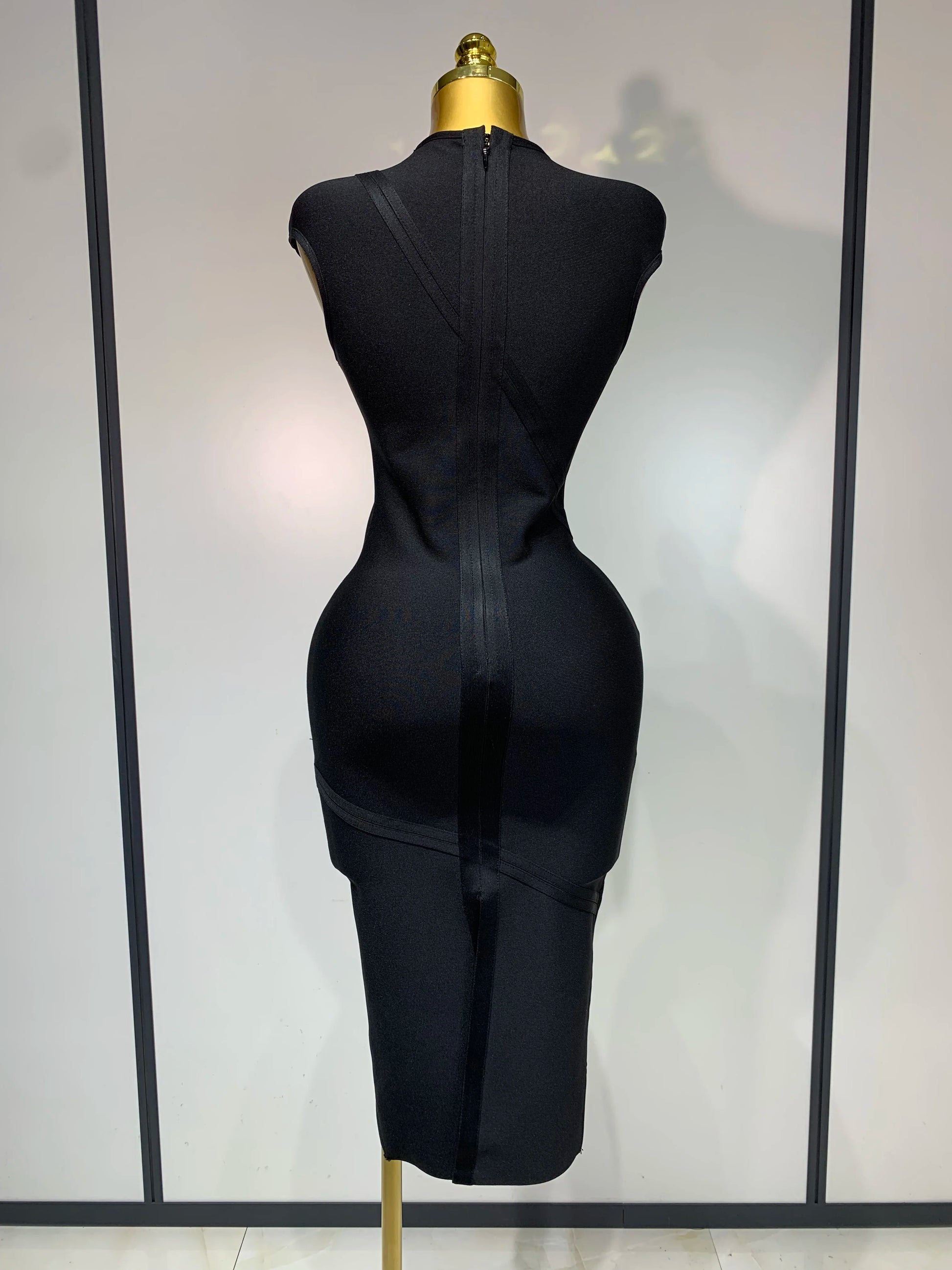 Midnight Allure Bandage Dress