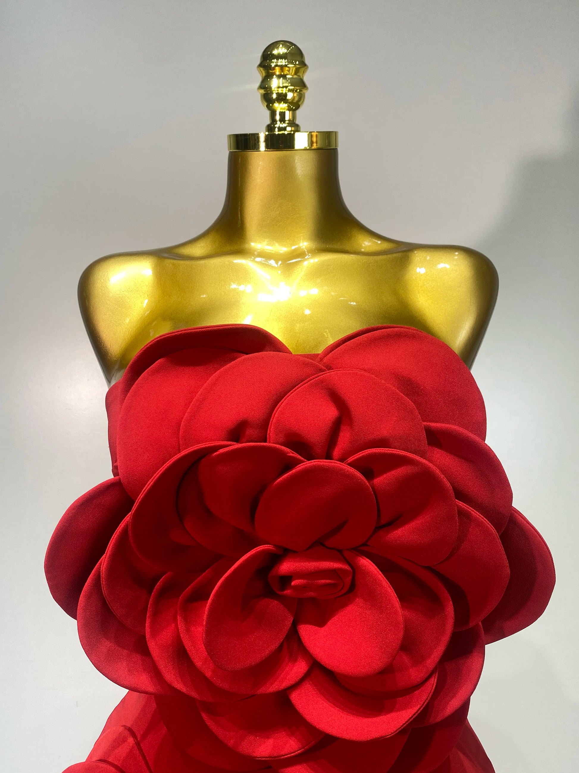 Flower Red Mini Bodycon Dress