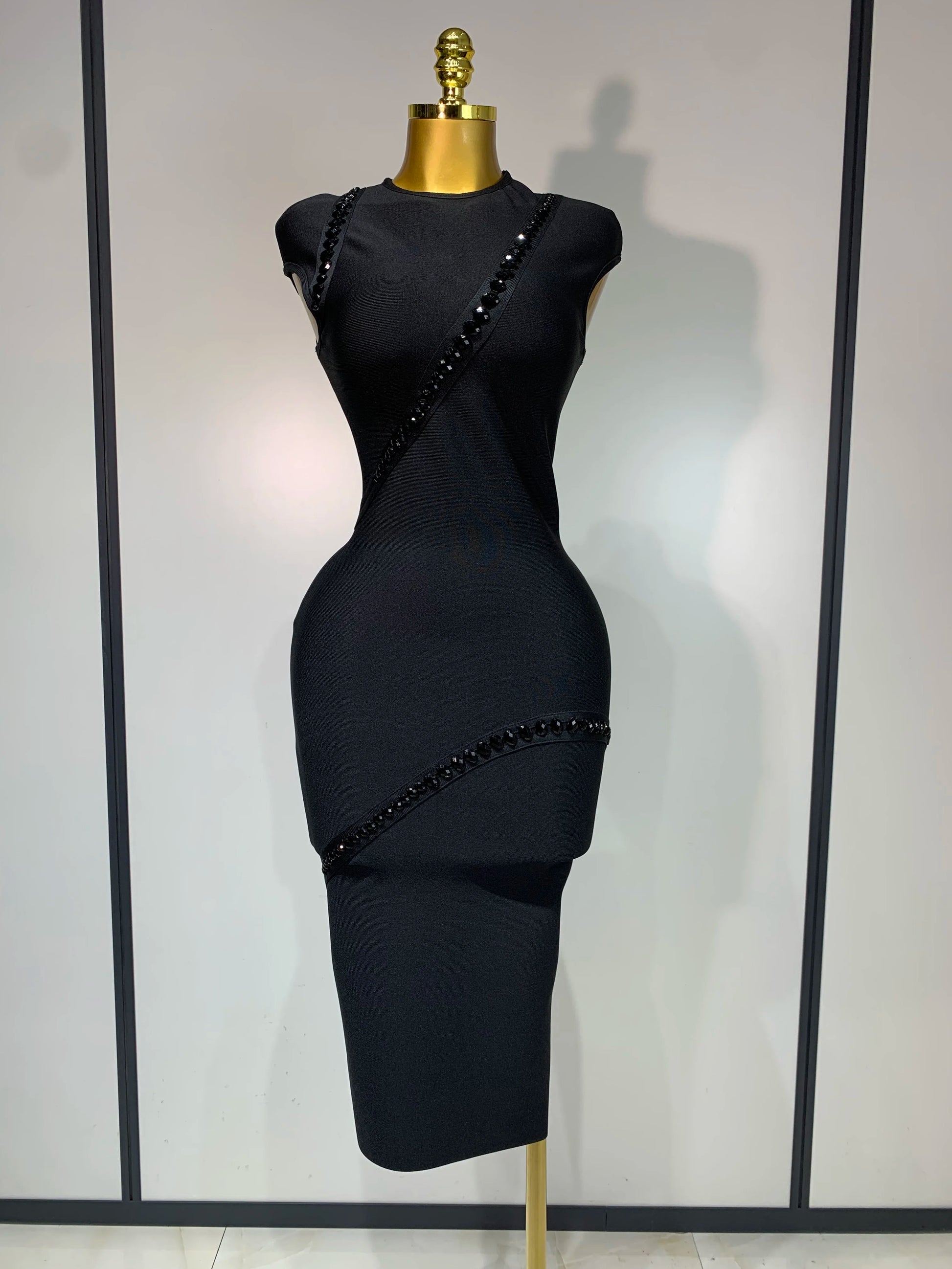 Midnight Allure Bandage Dress