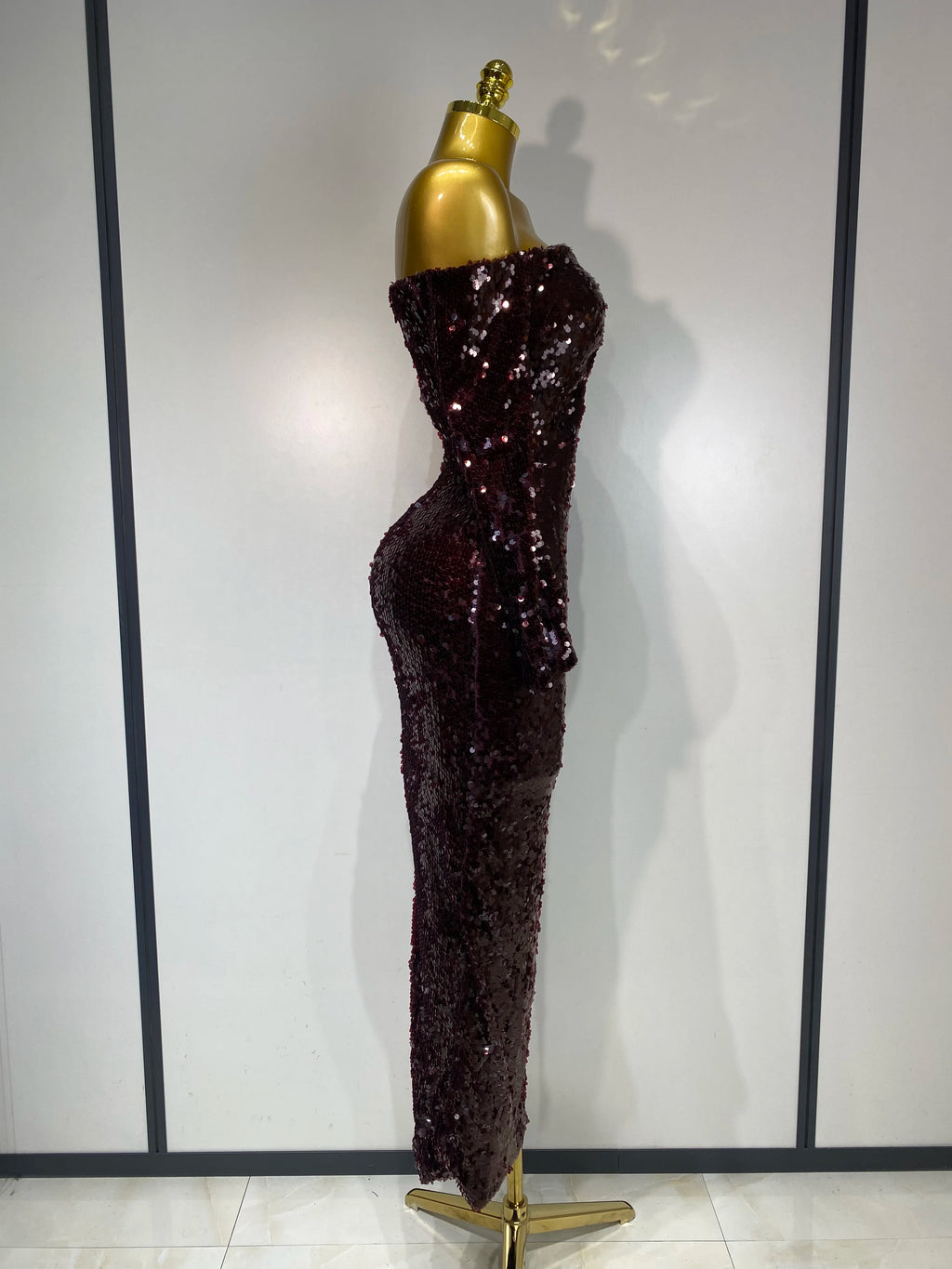 Off Shoulder Long Bodycon Dress