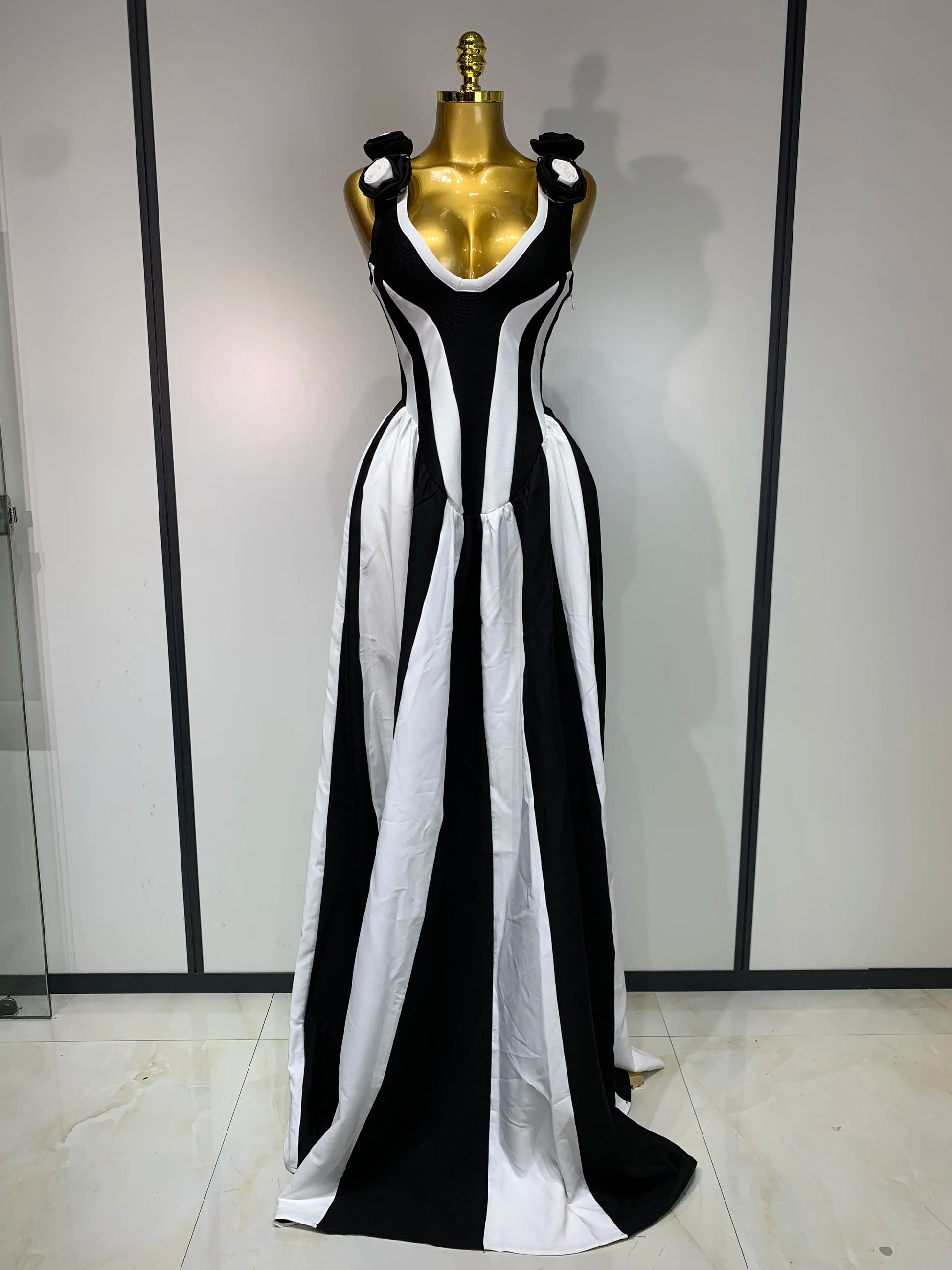Sexy High fork Sleeveless Bandage Dress