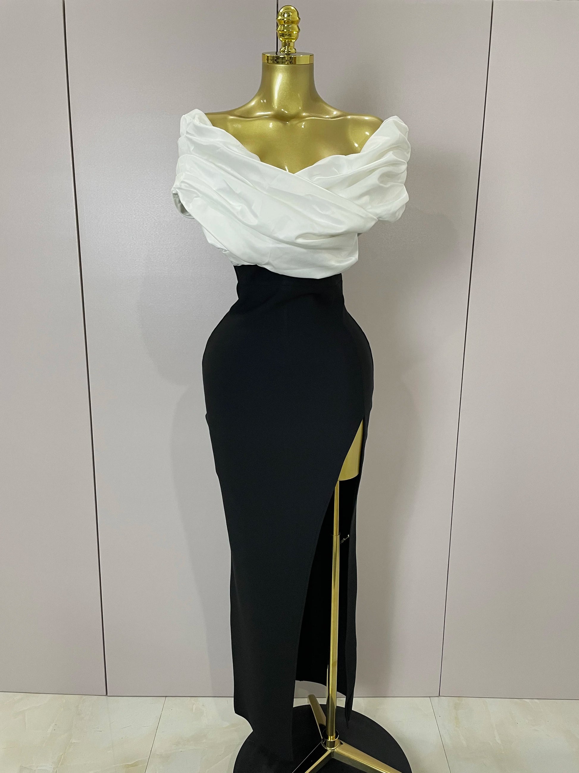 Elysian Draped Bodice Gown