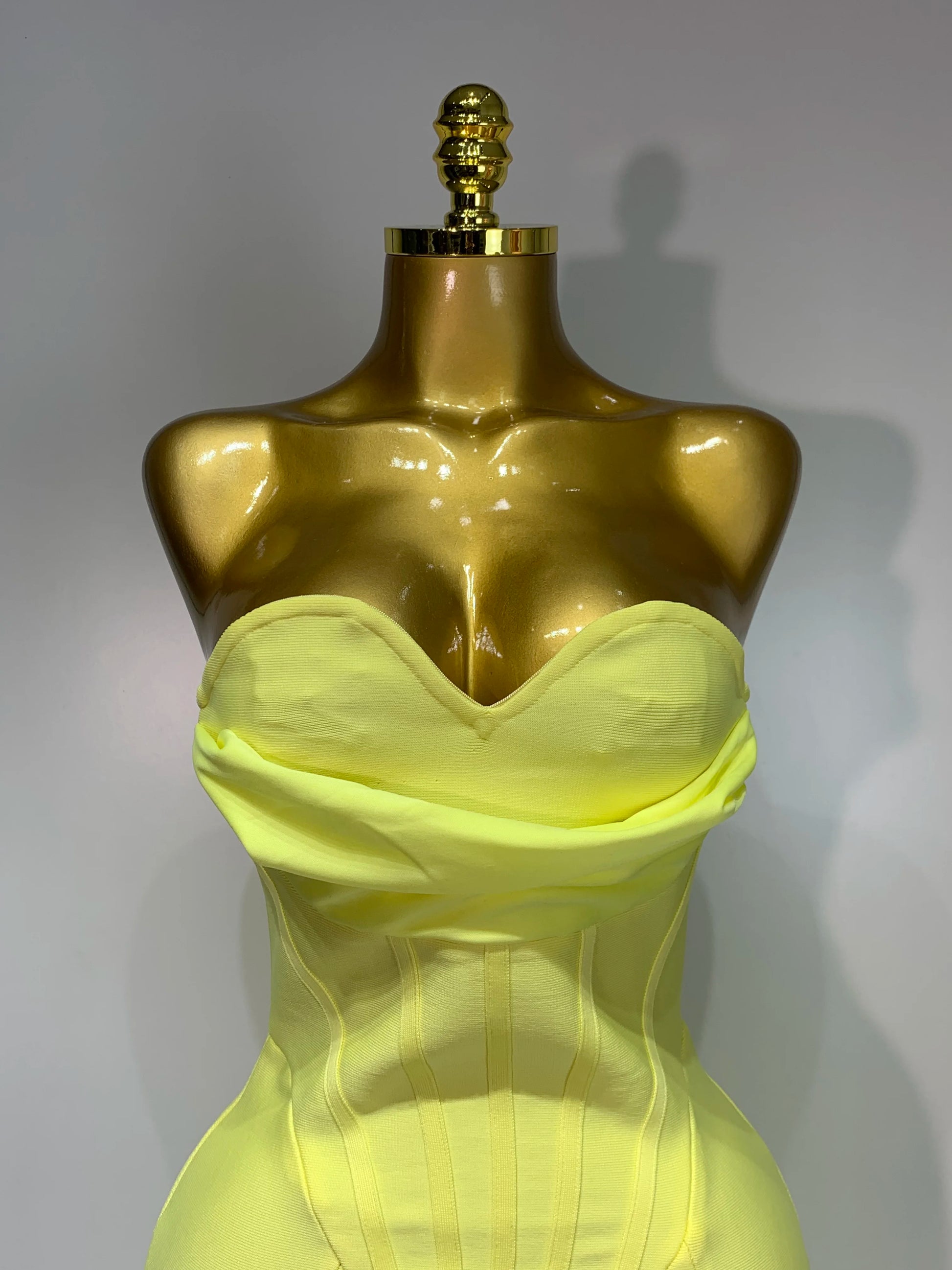 Limone' Corset Midi Dress