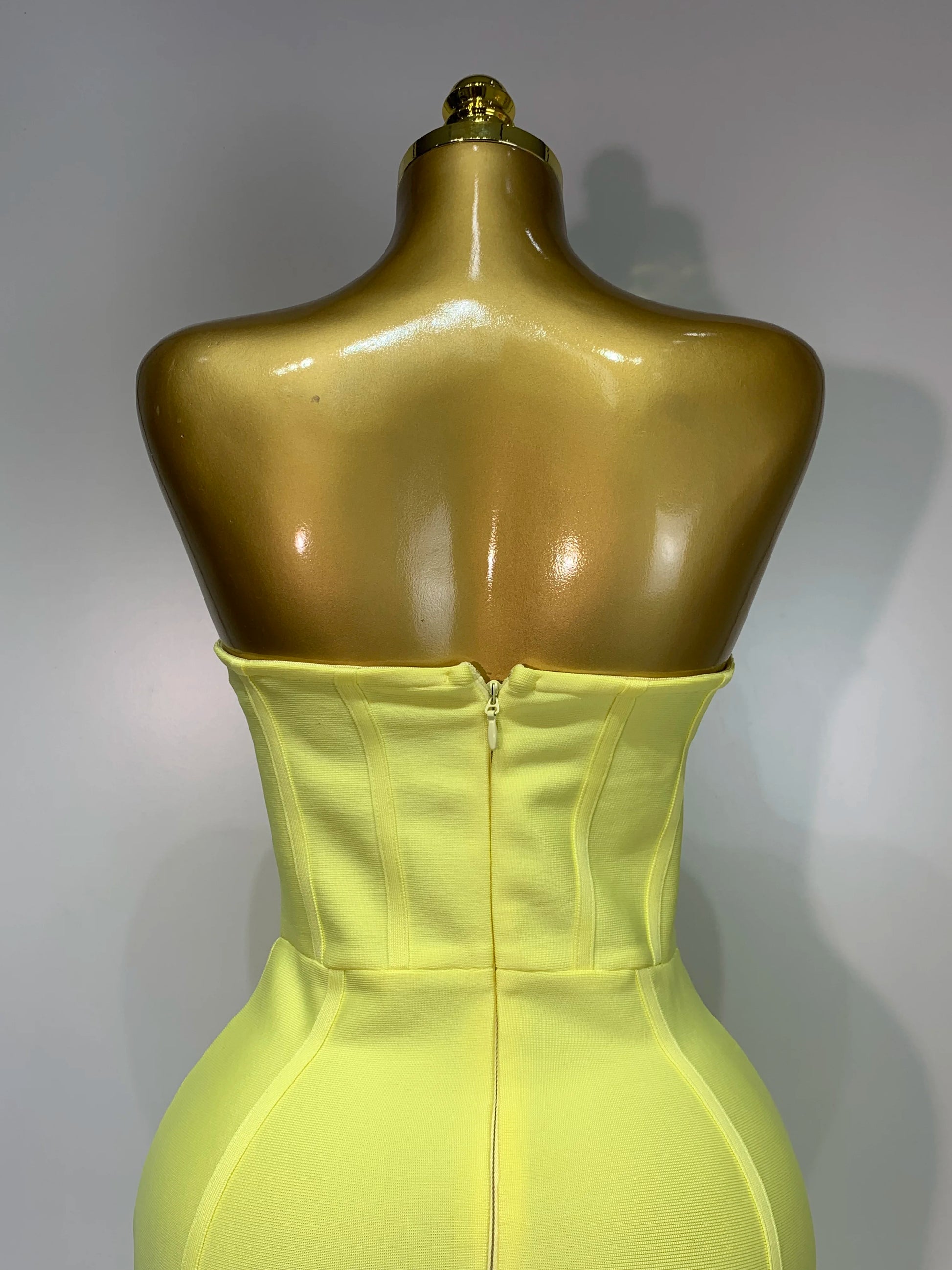 Limone' Corset Midi Dress