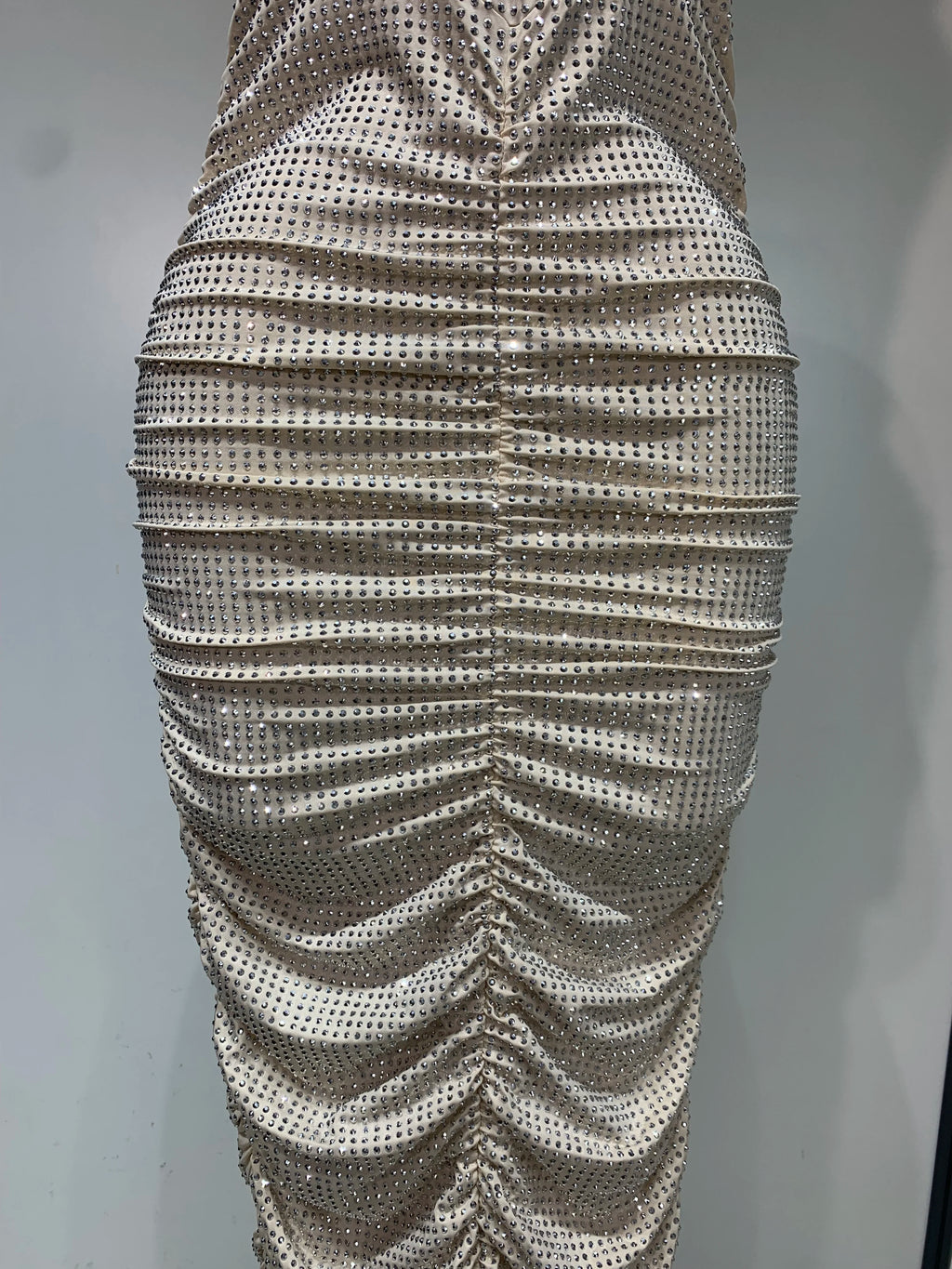 Diamonds Backless Sleeveless Sparkly  Dress