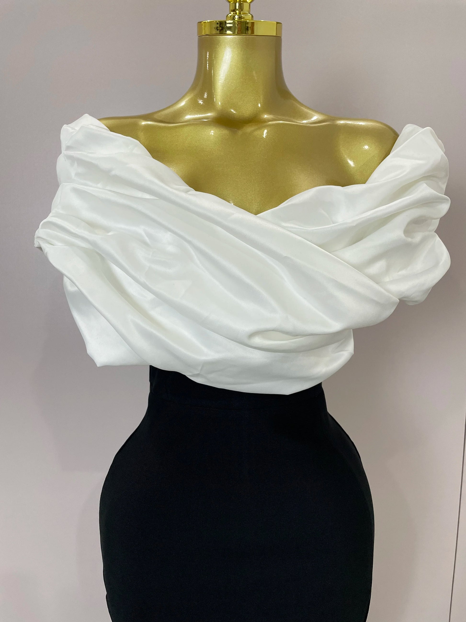 Elysian Draped Bodice Gown