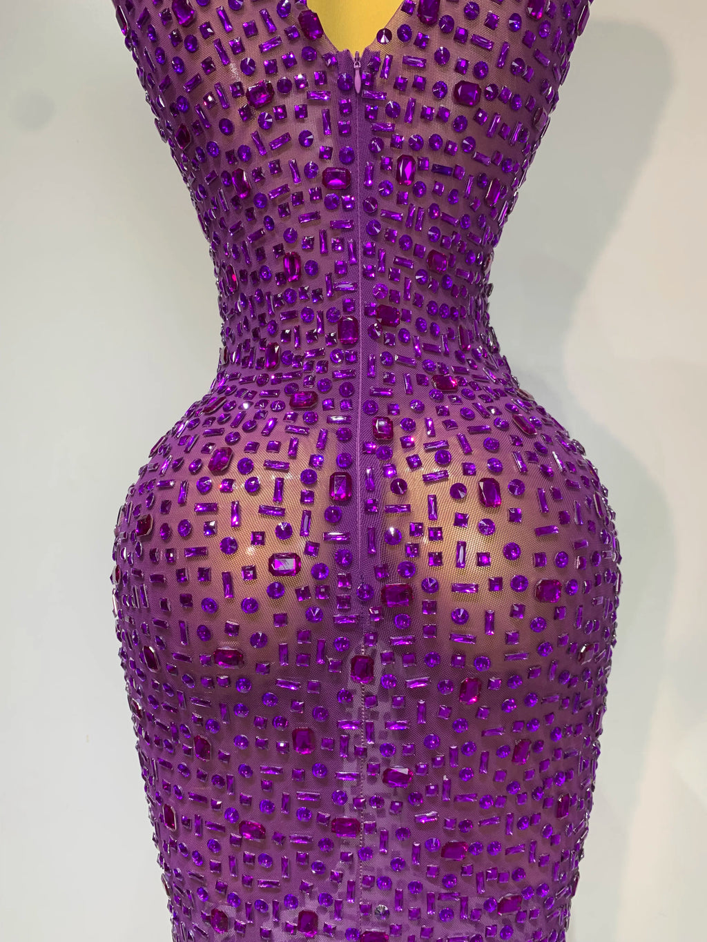 Amethyst Aura Crystal Gown